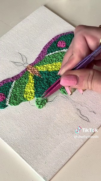 Beginner Canvas Craft Using Tissue for Unique Art