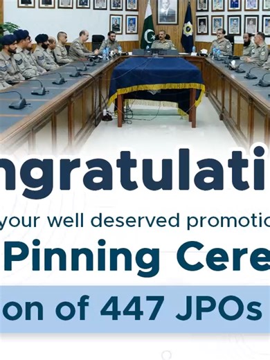 Rank Pinning Ceremony at Central Police Office, Islamabad