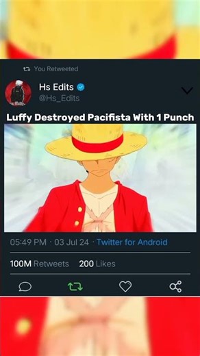 Luffy Destroyed Pacifista With 1 Punch #onepiece