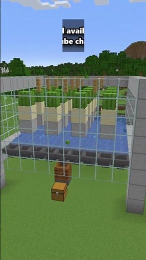 Minecraft: How to Build FULLY AUTOMATIC Bonemeal Farm ( Step by Step ) #minecraft #shorts