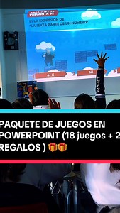 🎯 18 JUEGOS en PowerPoint 🎁 2 RULETAS EDITABLES de regalo ✅ Todo editable ✅ No necesitan wifi ✅ Listos para usar en clase Ideal para activar a los alumnos, subir participación y que la clase se sienta 🔥 👉 Comenta “JUEGOS” y te mando la info por inbox. #Educación #PowerPointParaClases #MaterialDidáctico #JuegosEducativos #AprendizajeDivertido | ¿Qué onda prof?