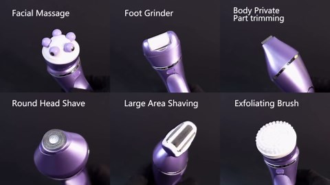 Epilator Hair Removal for Women, 7 in 1 Bikini Trimmer Body Trimmer, Electric Lady Shaver Razor, Hair Remover for Face Legs Arms Armpit Bikini, Waterproof