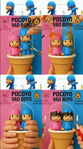 Unboxing Ice Cream Pocoyo Vad Boyz Pink Panther X Chicken Banana