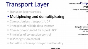 3.2 Transport layer multiplexing and demultiplexing