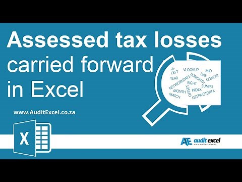 Tax loss carryforward in Excel financial models