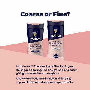 1K views · 22 reactions | Want to know how and when to use Morton® All-Natural Himalayan Pink Salt? Here is a quick guide to help. And now you know how to use it, pick up a pack today and get cooking. #MortonSalt Add Morton® All-Natural Himalayan Pink Salt to your shopping cart: https://bit.ly/2Rkkvfe | Morton Salt | Facebook
