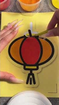Sand painting Tear a lantern #Children s simple sketches#Comfortable and healing#Sand