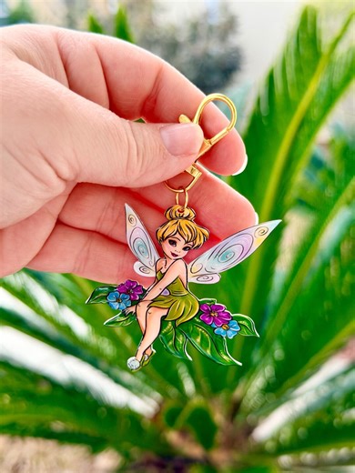 Bag Charm Spring Pixie Dust Fairy: Disney Castle, Disney Inspired Accessories, Tinkerbell, Handmade - Etsy