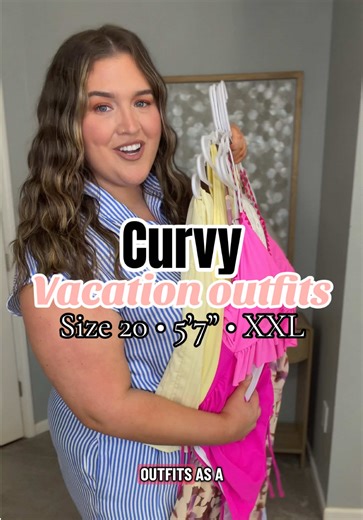If you’re looking for cute plus size vacation outfits from Amazon ☀️🌴✈️ Spring break looks for brunch, poolside more! #amazonfashionfinds #plussizefashion #vacationoutfits #resortwear #tryonhaul