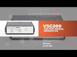 VSG200 Features & Specifications: High-Performance 20 GHz Signal Generation #signal #generation