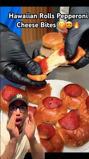 Hawaiian Rolls Pepperoni Cheese Bites ! #shorts #food #foodie