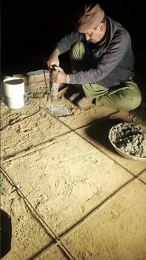 Roof Drain Pipe Hole Installation | Water Outlet Preparation Before Concrete #Shorts