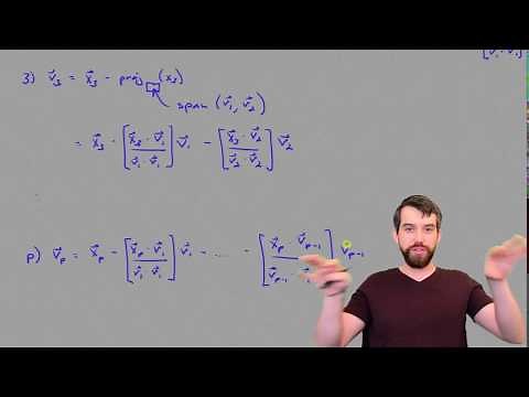 Using Gram-Schmidt to orthogonalize a basis
