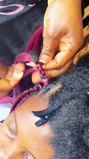 EASY braiding technique for beginners #hairextensions #braiding #hairtok