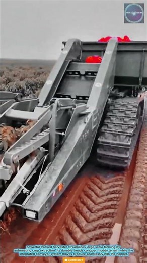 Precise & Powerful: Tracked Harvester Machine for Automated Large-Scale Crop Extraction