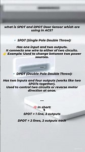What is SPDT and DPDT used in Access Control System? #doorsensor #contact #intrusion #acs #ELV #BA