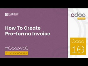 How To Create Pro forma Invoice in Odoo 16 Sales | Odoo 16 Enterprise Edition