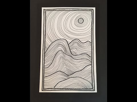 Linear Landscapes FREE ART LESSON for kids