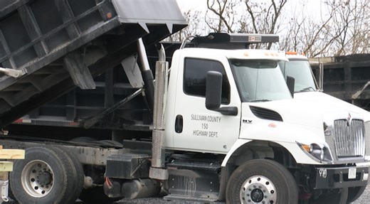 TDOT and Sullivan Co. Highway Department prep icy roads
