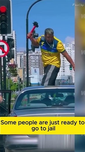 Caught On Camera: Crazy Driver Swerves Into Family And Attacks With Hammer!