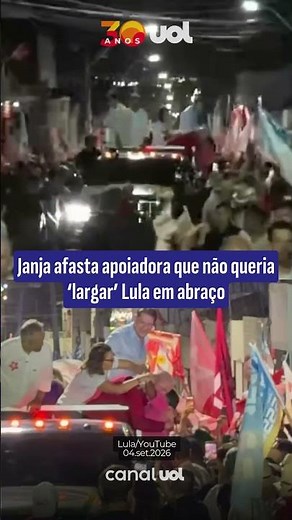 Janja afasta apoiadora que não queria ‘largar’ Lula em abraço