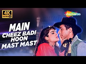 Full 4K Video: Main Cheez Badi Hoon Mast Mast | Mohra (1994) | Naseeruddin Shah, Raveena Tandon