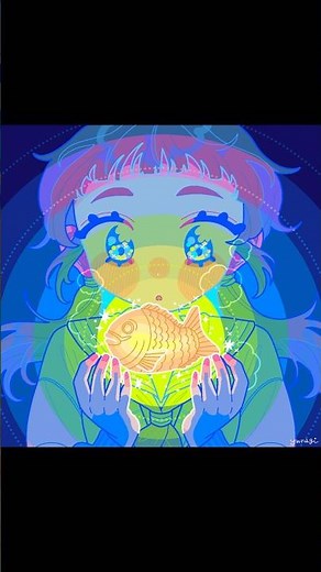 光るたい焼き #shorts #イラストメイキング #イラスト #speedpaint #illustration