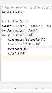 python program to create colored Hexagon #python #shorts @