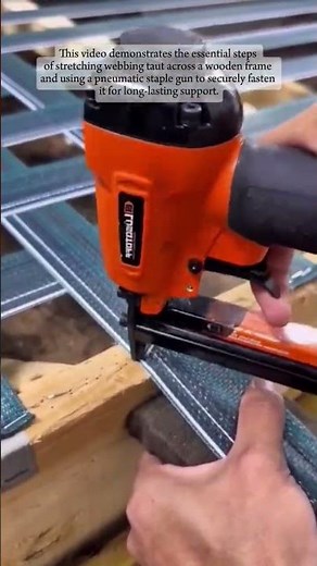 Essential Upholstery Skills: How to Properly Stretch and Secure Webbing