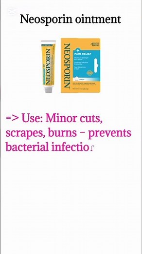 Skin ointment neosporin uses #pharmcology