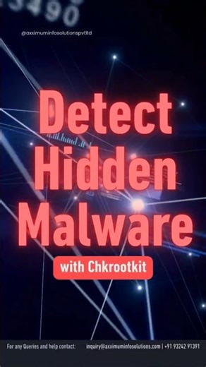Detect Hidden Malware with Chkrootkit #cybersecurity #ethicalhacking #axximuminfosolutions