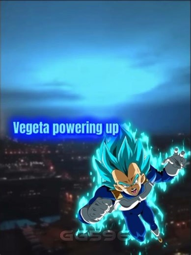 Vegeta powering up💀 #goku #vegeta #anime #viral #edit