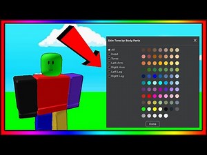 How To Change Body Part Colours On ROBLOX 2023!!