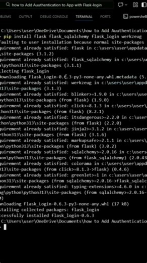 #coding part 2 of how to add authentication to App with flask login