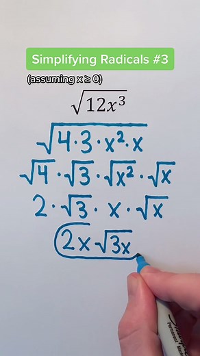 Simplify Radicals in Algebra | Math Tutorial
