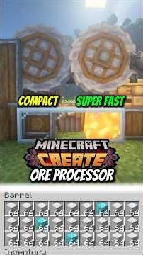 Ore Processor Minecraft Create #minecraft #createmod
