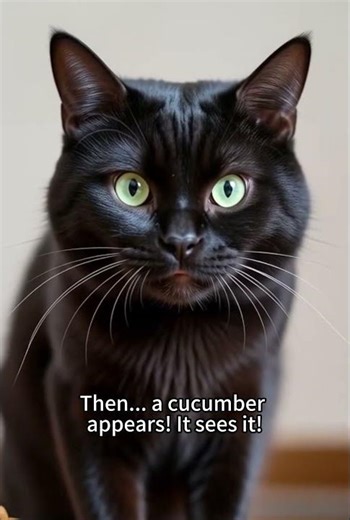 Cat Sees Cucumber and LOSES IT! Epic Jump Scare