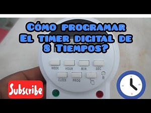 Encendido automático de bombas de agua (Cómo programar Timer de 8 tiempos).