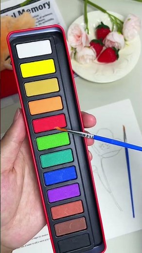 Easy Watercolor Tutorial for Beginners! 🖌️✨