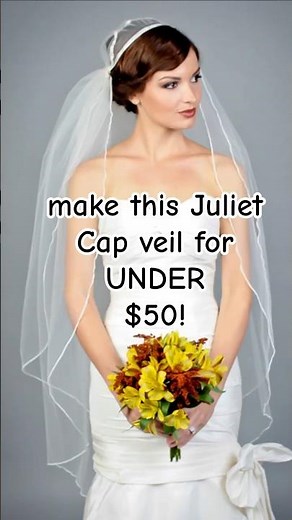 The secret to the perfect fitted Juliet Cap veil for under $50!