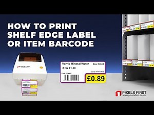Shelf Edge Labels & Item Barcode Printing in Pixelsfirst Retail Software Tutorial