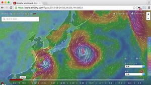 99K views · 787 reactions | Japan, South Korea: Typhoon Goni is traveling along the Ryukyu Island chain right now and make landfall in Japan in less than 24 hours. Stay safe and watch www.windyty.com | Windy.com | Facebook