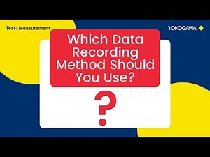 How to Select the Best Data Recording Method for Engineering Projects | Yokogawa Test&Measurement