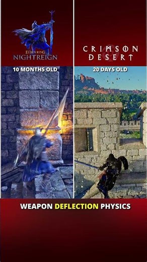 WEAPON DEFLECTION PHYSICS TEST Crimson Desert VS Elden Ring Nightreign #eldenring #crimson
