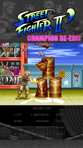 Guile x Oil Can | STREET FIGHTER II' CHAMPION RE-EDIT #streetfighter #sf2 #shorts #スト２