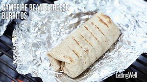 Make-Ahead Bean & Cheese Burritos: Make these and you'll be the hero of your camping trip. Get the recipe: http://spr.ly/61848SWcn | EatingWell