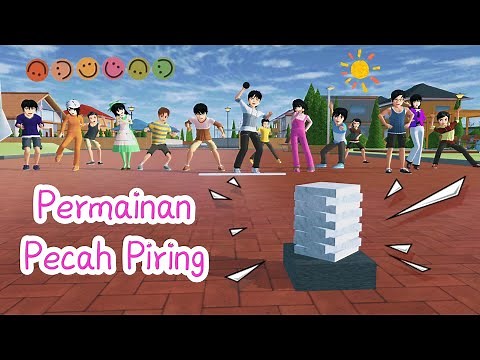 Kurma dan Ketupat | Permainan Pecah Piring | Sakura School Simulator