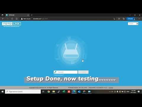 TOTOLINK Bridge Mode Setup Guide