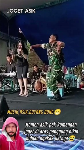 Ternyata pak komandan jogetnya gokil banget bikin biduan salah tingkah #shorts #dance #hiburan