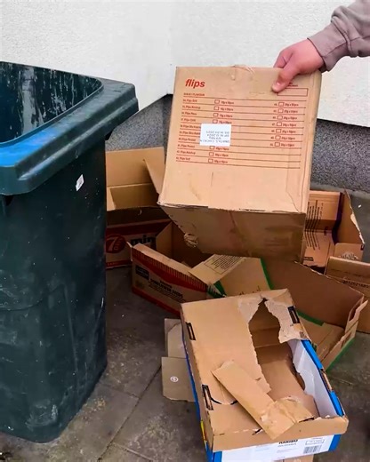 Genius Hack to Fit Cardboards in Trash Bags! | Magic Hands Creations